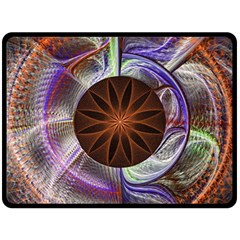 Background Image With Hidden Fractal Flower Fleece Blanket (large) 