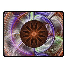 Background Image With Hidden Fractal Flower Fleece Blanket (small) by Simbadda