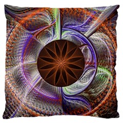 Background Image With Hidden Fractal Flower Standard Flano Cushion Case (two Sides) by Simbadda