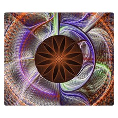 Background Image With Hidden Fractal Flower Double Sided Flano Blanket (small)  by Simbadda