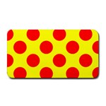 Polka Dot Red Yellow Medium Bar Mats 16 x8.5  Bar Mat