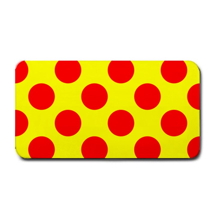 Polka Dot Red Yellow Medium Bar Mats