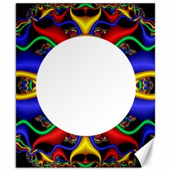 Symmetric Fractal Snake Frame Canvas 20  X 24   by Simbadda