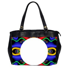 Symmetric Fractal Snake Frame Office Handbags (2 Sides)  by Simbadda