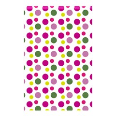 Polka Dot Purple Green Yellow Shower Curtain 48  X 72  (small) 