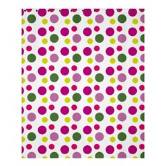 Polka Dot Purple Green Yellow Shower Curtain 60  X 72  (medium)  by Mariart