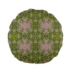 Digital Computer Graphic Seamless Wallpaper Standard 15  Premium Round Cushions