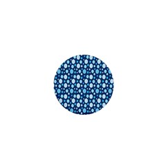 Polka Dot Blue 1  Mini Buttons