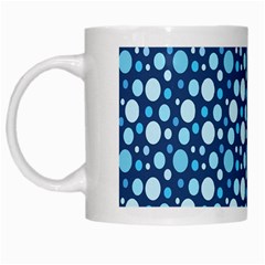 Polka Dot Blue White Mugs by Mariart