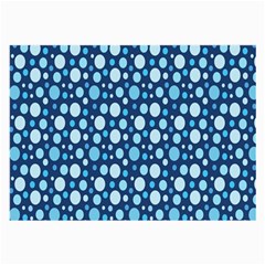 Polka Dot Blue Large Glasses Cloth by Mariart