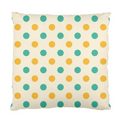 Polka Dot Yellow Green Blue Standard Cushion Case (one Side)