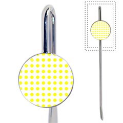 Polka Dot Yellow White Book Mark