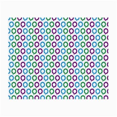 Polka Dot Like Circle Purple Blue Green Small Glasses Cloth (2-side) by Mariart