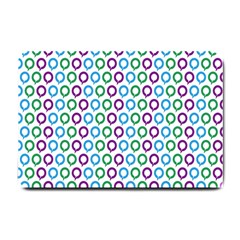 Polka Dot Like Circle Purple Blue Green Small Doormat  by Mariart