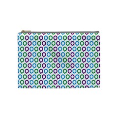 Polka Dot Like Circle Purple Blue Green Cosmetic Bag (medium)  by Mariart