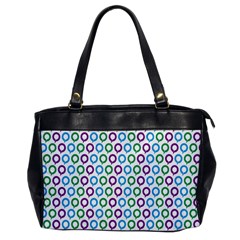 Polka Dot Like Circle Purple Blue Green Office Handbags