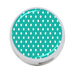 Polka Dots White Blue 4-port Usb Hub (two Sides)  by Mariart