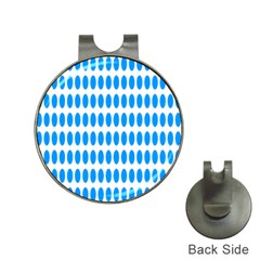 Polka Dots Blue White Hat Clips With Golf Markers
