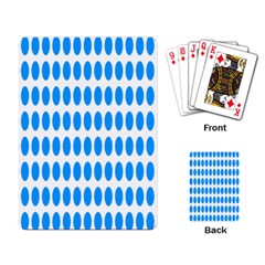 Polka Dots Blue White Playing Card by Mariart