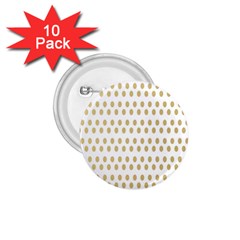 Polka Dots Gold Grey 1 75  Buttons (10 Pack) by Mariart