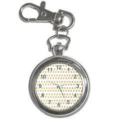 Polka Dots Gold Grey Key Chain Watches