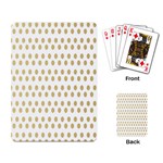 Polka Dots Gold Grey Playing Card Back