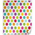 Polka Dot Yellow Green Blue Pink Purple Red Rainbow Color Canvas 20  x 24   19.57 x23.15  Canvas - 1