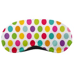 Polka Dot Yellow Green Blue Pink Purple Red Rainbow Color Sleeping Masks by Mariart