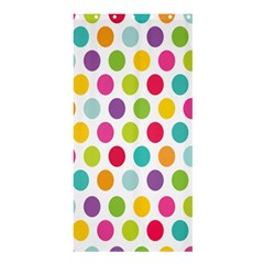 Polka Dot Yellow Green Blue Pink Purple Red Rainbow Color Shower Curtain 36  X 72  (stall)  by Mariart