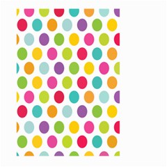 Polka Dot Yellow Green Blue Pink Purple Red Rainbow Color Large Garden Flag (two Sides) by Mariart