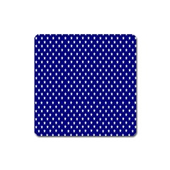 Rainbow Polka Dot Borders Colorful Resolution Wallpaper Blue Star Square Magnet