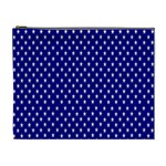 Rainbow Polka Dot Borders Colorful Resolution Wallpaper Blue Star Cosmetic Bag (XL) Front