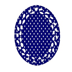 Rainbow Polka Dot Borders Colorful Resolution Wallpaper Blue Star Oval Filigree Ornament (two Sides) by Mariart