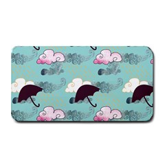 Rain Clouds Umbrella Blue Sky Pink Medium Bar Mats by Mariart