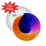 Wave Waves Chefron Color Blue Pink Orange White Red Purple 2.25  Buttons (100 pack)  Front
