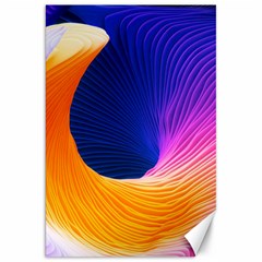 Wave Waves Chefron Color Blue Pink Orange White Red Purple Canvas 20  X 30   by Mariart