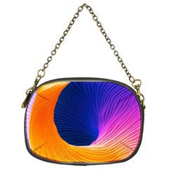 Wave Waves Chefron Color Blue Pink Orange White Red Purple Chain Purses (one Side) 