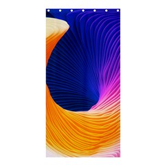 Wave Waves Chefron Color Blue Pink Orange White Red Purple Shower Curtain 36  X 72  (stall) 