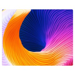 Wave Waves Chefron Color Blue Pink Orange White Red Purple Double Sided Flano Blanket (medium)  by Mariart