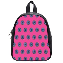 Polka Dot Circle Pink Purple Green School Bags (small) 