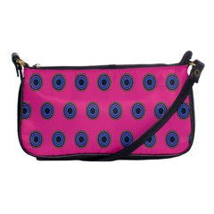 Polka Dot Circle Pink Purple Green Shoulder Clutch Bags by Mariart