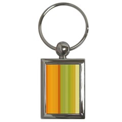 Colorful Citrus Colors Striped Background Wallpaper Key Chains (rectangle)  by Simbadda