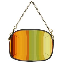 Colorful Citrus Colors Striped Background Wallpaper Chain Purses (one Side)  by Simbadda