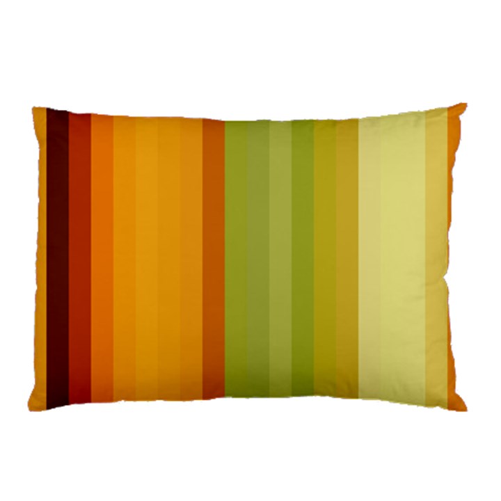 Colorful Citrus Colors Striped Background Wallpaper Pillow Case