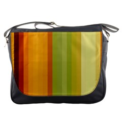 Colorful Citrus Colors Striped Background Wallpaper Messenger Bags by Simbadda