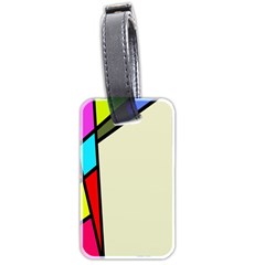 Digitally Created Abstract Page Border With Copyspace Luggage Tags (two Sides) by Simbadda