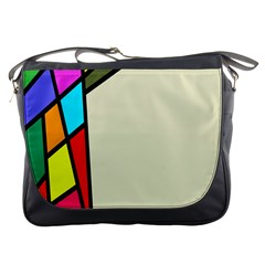 Digitally Created Abstract Page Border With Copyspace Messenger Bags by Simbadda