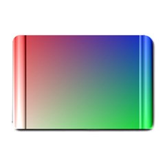 3d Rgb Glass Frame Small Doormat  by Simbadda