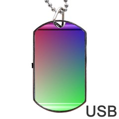 3d Rgb Glass Frame Dog Tag Usb Flash (one Side) by Simbadda