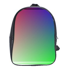 3d Rgb Glass Frame School Bags (xl) 